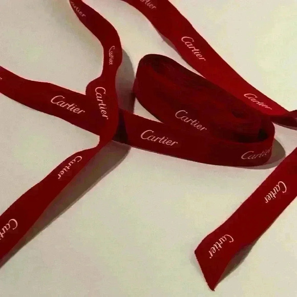 Authentic Cartier Red Ribbon Gift Wrapping String One Per Sale - Picture 5 of 10